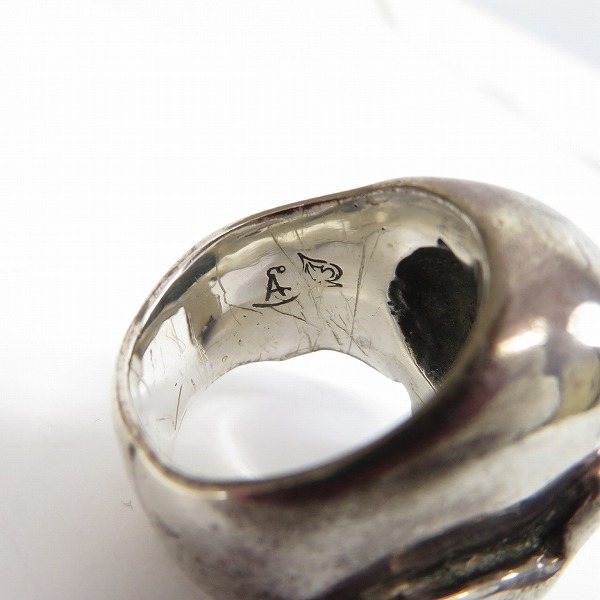 実際に弊社で買取させて頂いたTHIRTEEN DESIGNS/サーティーンデザインズ MAD SKULL RING/マッドスカル リング 18.5号の画像 4枚目