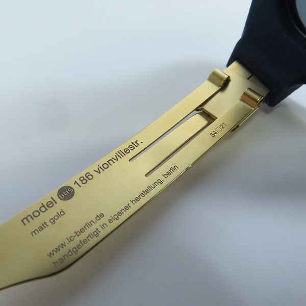 実際に弊社で買取させて頂いたic! berlin/アイシーベルリン 186 vionvillestr サングラス メガネフレーム アイウェアの画像 6枚目