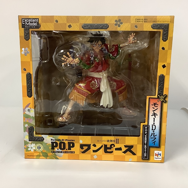 実際に弊社で買取させて頂いた未開封 メガハウス P.O.P/POP スーパー歌舞伎II ONE PIECE モンキー・D・ルフィ P.O.P KABUKI EDITION