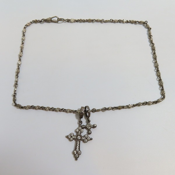 実際に弊社で買取させて頂いたLoree Rodkin/ローリーロドキン ゴシッククロス ネックレス/ペンダント ストーン入りチャーム クロスモチーフチェーン セットの画像 7枚目
