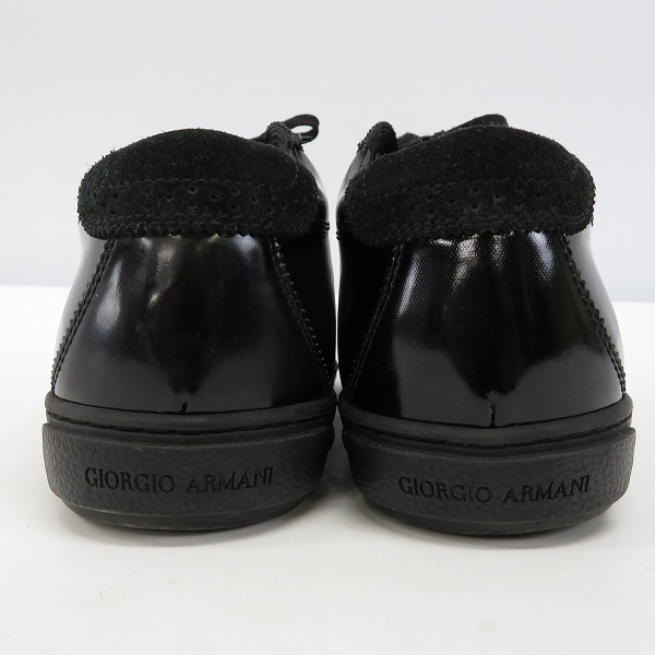 実際に弊社で買取させて頂いたGIORGIO ARMANI/ジョルジオアルマーニ ウイングチップ レザースニーカー/42の画像 1枚目