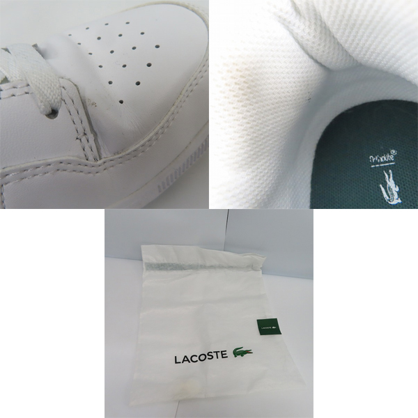 実際に弊社で買取させて頂いたLACOSTE/ラコステ COURT CAGE スニーカー SM00271/UK7.5の画像 6枚目