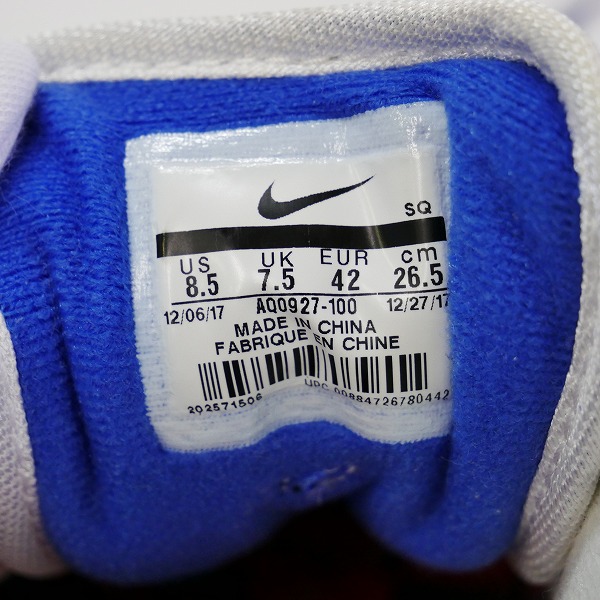 実際に弊社で買取させて頂いたNIKE×atmos/ナイキ×アトモス AIR MAX 1 PRNT/ エアマックス1 プリント 'WE LOVE NIKE' AQ0927-100/26.5の画像 5枚目