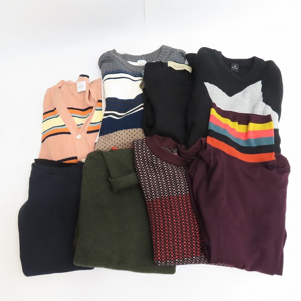 実際に弊社で買取させて頂いた【おまとめ品】Paul Smith/ポールスミス レディース セーター/カーディガン等
