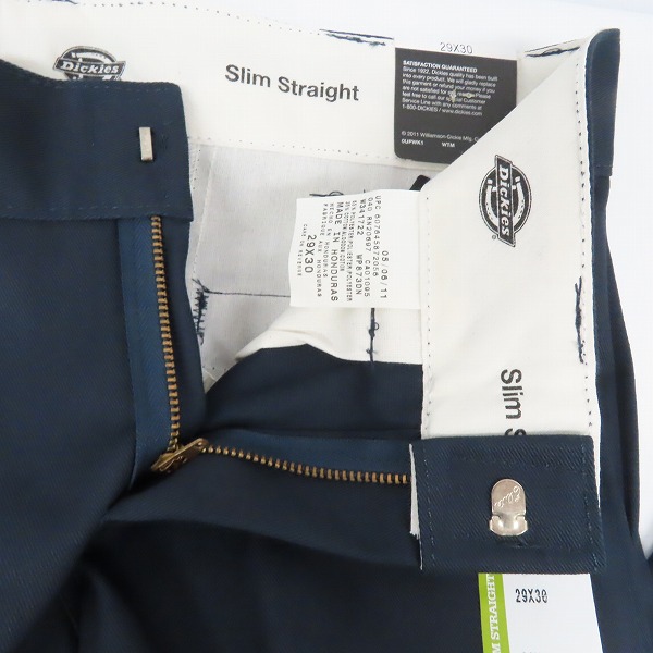実際に弊社で買取させて頂いた(1)【未使用】Dickies/ディッキーズ ワークパンツ/チノパン ネイビー 29の画像 4枚目