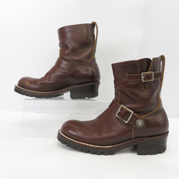 実際に弊社で買取させて頂いたTHE FLAT HEAD/フラットヘッド レザー エンジニアブーツ/26.0の画像 3枚目