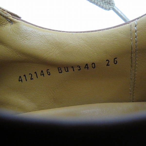 実際に弊社で買取させて頂いたBURBERRY/バーバリー レザー シューズ ブラウン BU1340/26の画像 5枚目