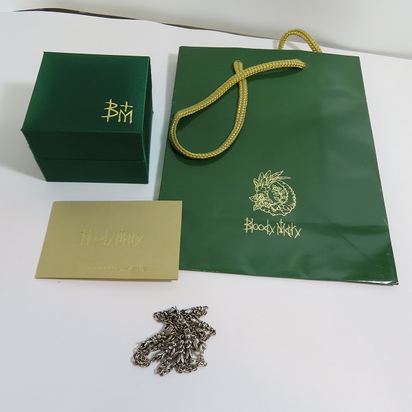 実際に弊社で買取させて頂いた【ギャラ付き】Bloody Mary/ブラッディマリー KANON カノンチェーン 60cmの画像 6枚目