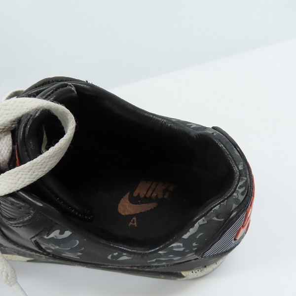 実際に弊社で買取させて頂いたNIKE×ATMOS/ナイキ×アトモス AIR MAX 90 PREMIUM スニーカー ブラック タイガー カモ 333888-024/24.5の画像 4枚目