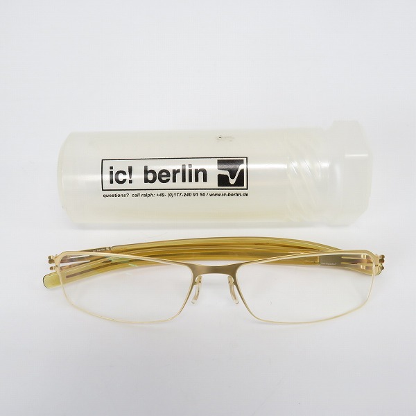 実際に弊社で買取させて頂いたic! berlin/アイシーベルリン heringsdorf アイウェア/メガネ 863424の画像 8枚目