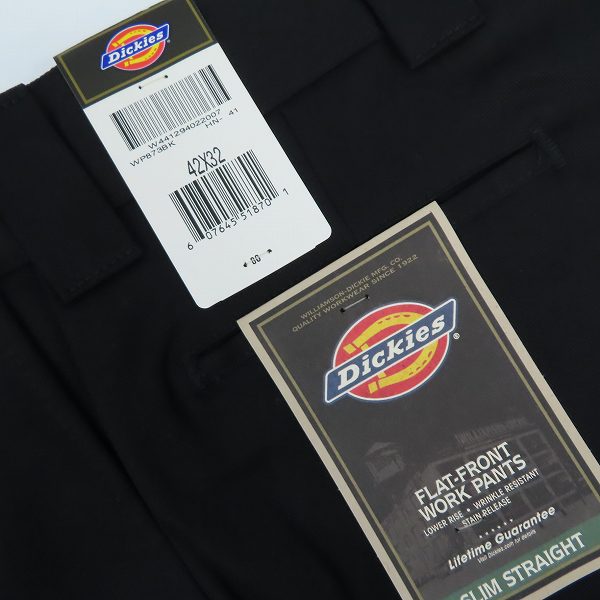 実際に弊社で買取させて頂いた(1)【未使用】Dickies/ディッキーズ ワークパンツ/チノパン ブラック WP873BK/42の画像 8枚目