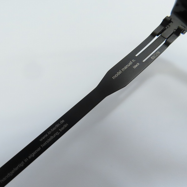 実際に弊社で買取させて頂いたic! berlin/アイシーベルリン Manuel N. メガネフレーム アイウェアの画像 6枚目