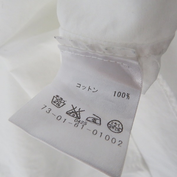 実際に弊社で買取させて頂いたDries Van Noten/ドリスヴァンノッテン 長袖シャツ/ホワイト /44の画像 3枚目