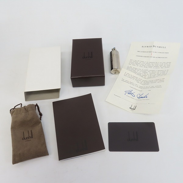 実際に弊社で買取させて頂いたDunhill/ダンヒル GMT 世界1884本限定 ガスライター 993/1884の画像 4枚目
