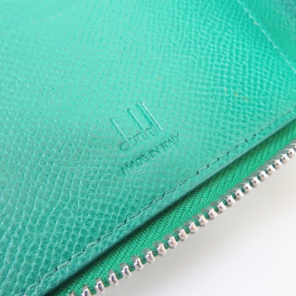 実際に弊社で買取させて頂いたdunhill/ダンヒル レザー ラウンドジップ 長財布 ロングウォレットの画像 3枚目