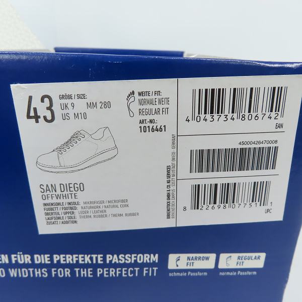 実際に弊社で買取させて頂いたBIRKENSTOCK/ビルケンシュトック SAN DIEGO シューズ/43の画像 9枚目