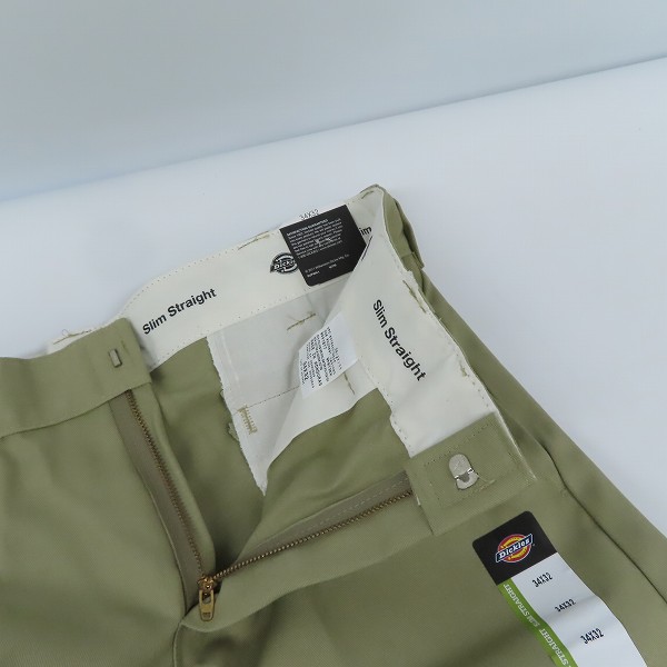 実際に弊社で買取させて頂いた(2)【未使用】Dickies/ディッキーズ ワークパンツ/チノパン カーキ/34の画像 4枚目
