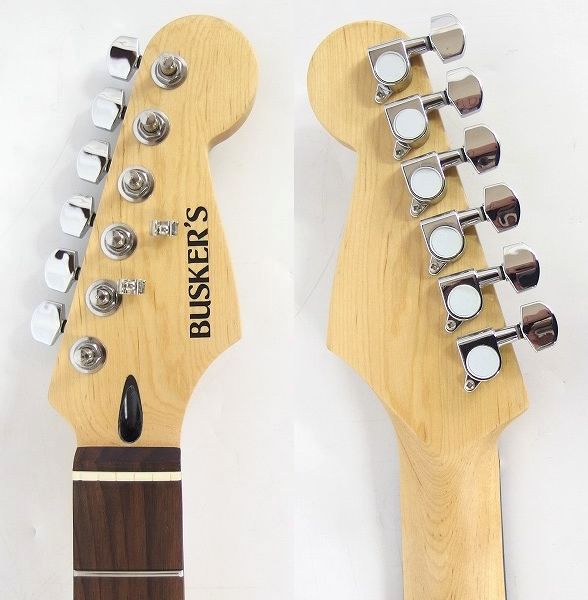 実際に弊社で買取させて頂いた★【弦無し】BUSKER'S/バスカーズ ストラトキャスターType ソフトケース付 の画像 2枚目