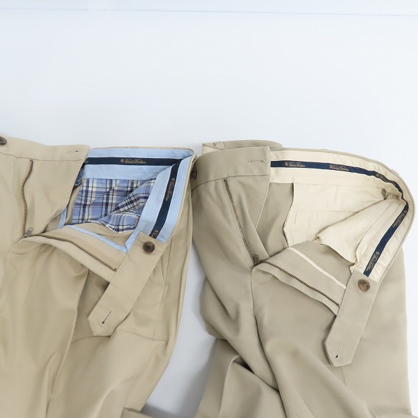 実際に弊社で買取させて頂いたBROOKS BROTHERS/ブルックスブラザーズ チノトラウザーズ/W34L34 2点セットの画像 4枚目