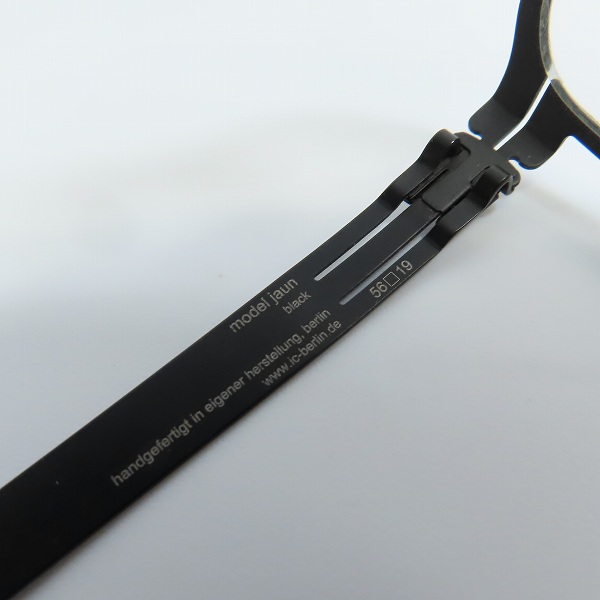 実際に弊社で買取させて頂いたic! berlin/アイシーベルリン jaun メガネフレーム アイウェアの画像 6枚目