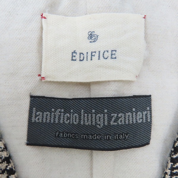 実際に弊社で買取させて頂いたEDIFICE/エディフィス Zanieri/ザニエリ社生地 リネンジレ/ベスト/48の画像 2枚目