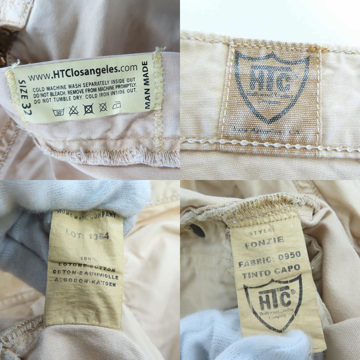 実際に弊社で買取させて頂いたHTC/Hollywood Trading Company/エイチティーシー ハリウッドトレーディングカンパニー/ コットンパンツ LOT.1364/32の画像 3枚目
