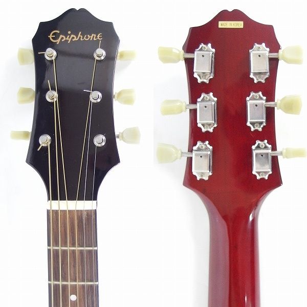 実際に弊社で買取させて頂いた★Epiphone/エピフォン 1963 AJ-45 HCS アコースティックギター/アコギ ソフトケース付の画像 2枚目