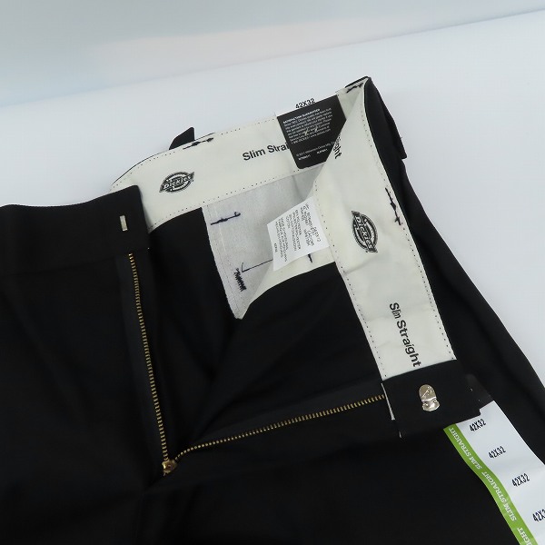実際に弊社で買取させて頂いた(5)【未使用】Dickies/ディッキーズ ワークパンツ/チノパン ブラック WP873BK/42の画像 4枚目