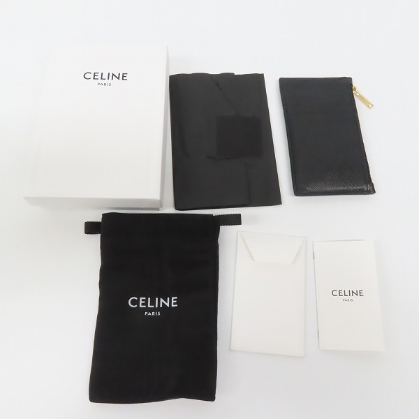 実際に弊社で買取させて頂いたCELINE/セリーヌ コンパクト レザー ジップドカードホルダー/コインケースの画像 8枚目