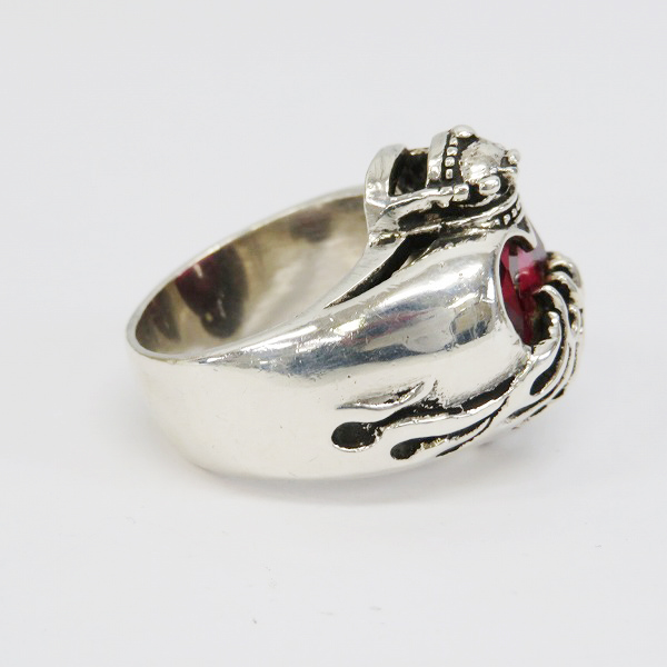 実際に弊社で買取させて頂いたLEATHERS＆TREASURES/レザーズ＆トレジャーズ フレイムハートキングクラウン リング 23-23.5号の画像 4枚目