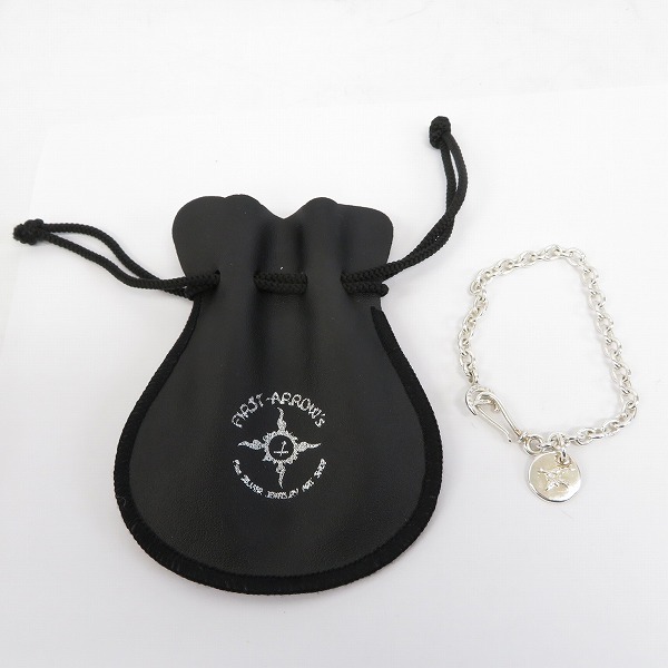 実際に弊社で買取させて頂いたFIRST ARROWS/ファーストアローズ メタル付 カスタム 2φチェーンブレスレット BR-045の画像 5枚目