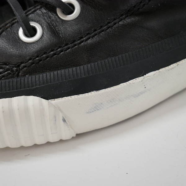 実際に弊社で買取させて頂いたISAMUKATAYAMA BACKLASH/バックラッシュ ロイヤルフラッシュ別注 レザー ハイカットスニーカー RF-S01/Mの画像 6枚目