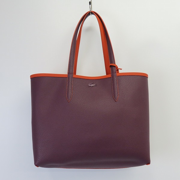 実際に弊社で買取させて頂いたLACOSTE/ラコステ ポーチ付き リバーシブル トートバッグの画像 2枚目