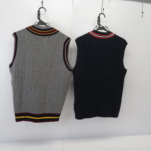 実際に弊社で買取させて頂いたBrooks Brothers/ブルックスブラザーズ Vネック ニットベスト/M 2点セットの画像 1枚目