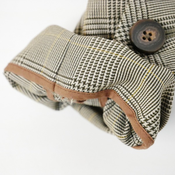 実際に弊社で買取させて頂いたEDIFICE/エディフィス 千鳥柄コート 19-020-300-3005-1-0/Lの画像 5枚目