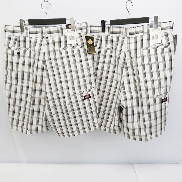 実際に弊社で買取させて頂いた【未使用】Dickies/ディッキーズ MULTI USE POCKET SHORTS/マルチユーズ ポケット ショーツ/チェック柄 ハーフパンツ/2点セットの画像 1枚目