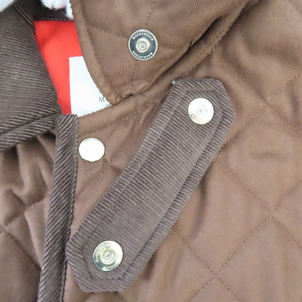 実際に弊社で買取させて頂いたMACKINTOSH/マッキントッシュ 襟コーデュロイ ウール キルティングコート GQ-1001B EX/40の画像 5枚目