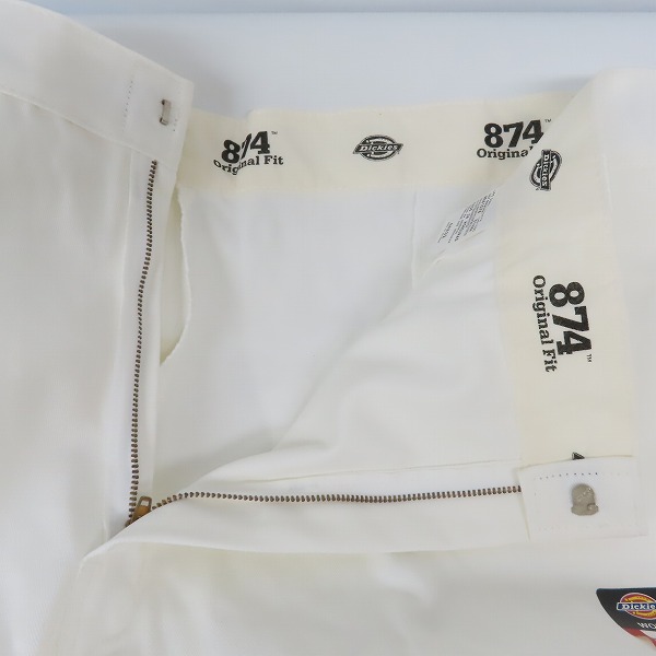 実際に弊社で買取させて頂いた【未使用】Dickies/ディッキーズ ワークパンツ/チノパン ホワイト 44の画像 4枚目