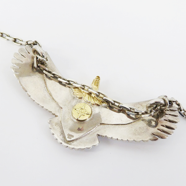 実際に弊社で買取させて頂いたFIRST ARROWS/ファーストアローズ K18 メタル付き 頭金イーグル ペンダントトップ/ネックレスチェーンの画像 2枚目
