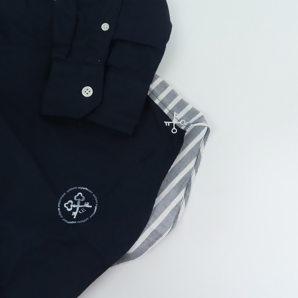 実際に弊社で買取させて頂いた【未使用】uniform experiment/ユニフォーム エクスペリメント 背面ストライプ 切替 長袖シャツ UE-120022/3の画像 5枚目