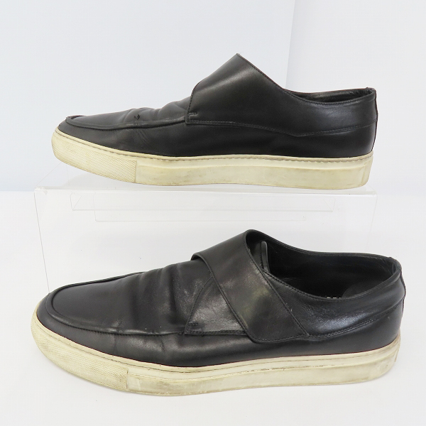 実際に弊社で買取させて頂いたGIORGIO ARMANI/ジョルジオアルマーニ ベルクロ レザーシューズ 42の画像 3枚目