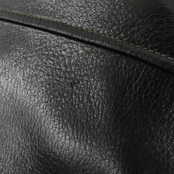 実際に弊社で買取させて頂いたTHE FLAT HEAD/フラットヘッド ディアスキン レザージャケット ブラック/40の画像 5枚目