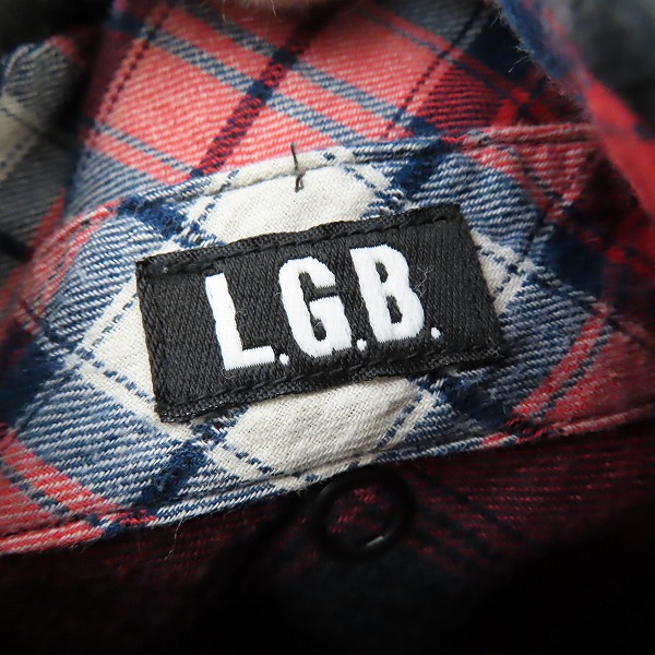 実際に弊社で買取させて頂いたLGB/ルグランブルー チェック柄 ロングシャツ SHIRT-G/M 14062 /1の画像 2枚目