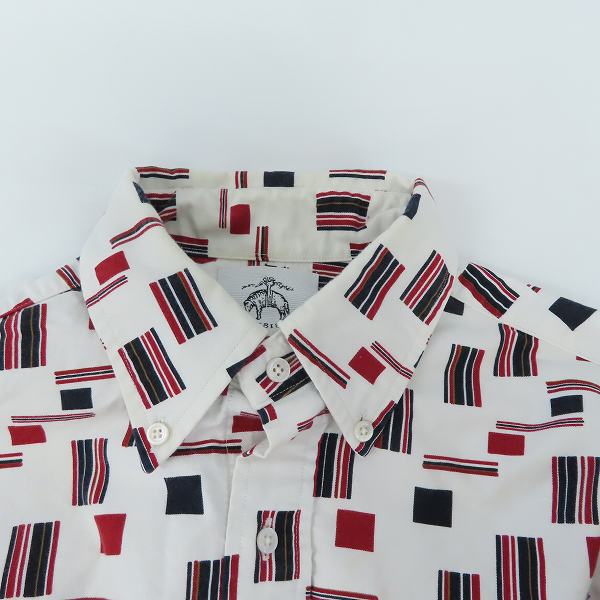 実際に弊社で買取させて頂いたBLACK FLEECE by Brooks Brothers/ブラックフリース 総柄BDシャツ/BB0の画像 4枚目