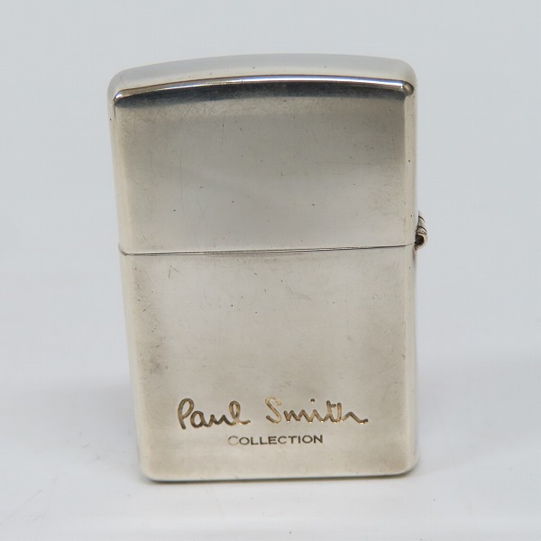 実際に弊社で買取させて頂いたZIPPO/ジッポー Paul Smith/ポールスミス COLLECTION 花柄 ピンク×シルバー 2001年製の画像 1枚目