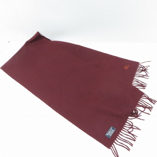 実際に弊社で買取させて頂いたBurberrys/バーバリーズ ロゴ刺繍 カシミヤ マフラー の画像 2枚目