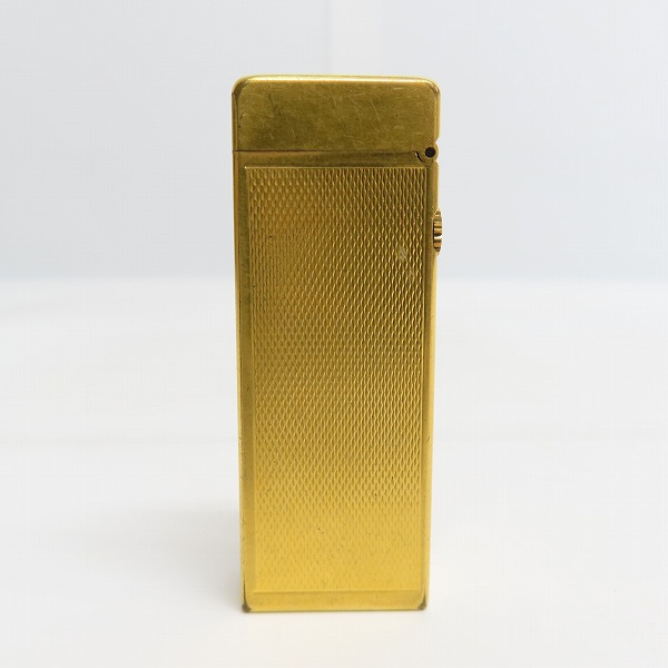 実際に弊社で買取させて頂いた(2) dunhill/ダンヒル サイドローラーガスライター ダイヤチェック ゴールドの画像 1枚目