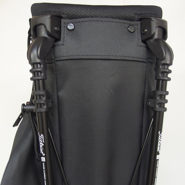 実際に弊社で買取させて頂いたTitleist/タイトリスト Players 4/プレイヤーズ4 TB21SX4 BKRD スタンドキャディバッグ ブラックｘレッド の画像 4枚目