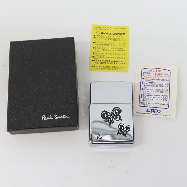 実際に弊社で買取させて頂いたZIPPO/ジッポー Paul Smith/ポールスミス 蝶/バタフライ 2002年製の画像 6枚目