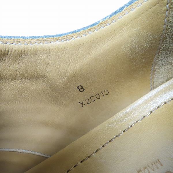 実際に弊社で買取させて頂いたGIORGIO ARMANI/ジョルジオアルマーニ ウイングチップ スエード レザーシューズ 8の画像 5枚目